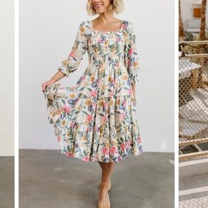 Baltic Born Marta Smocked Midi Dress